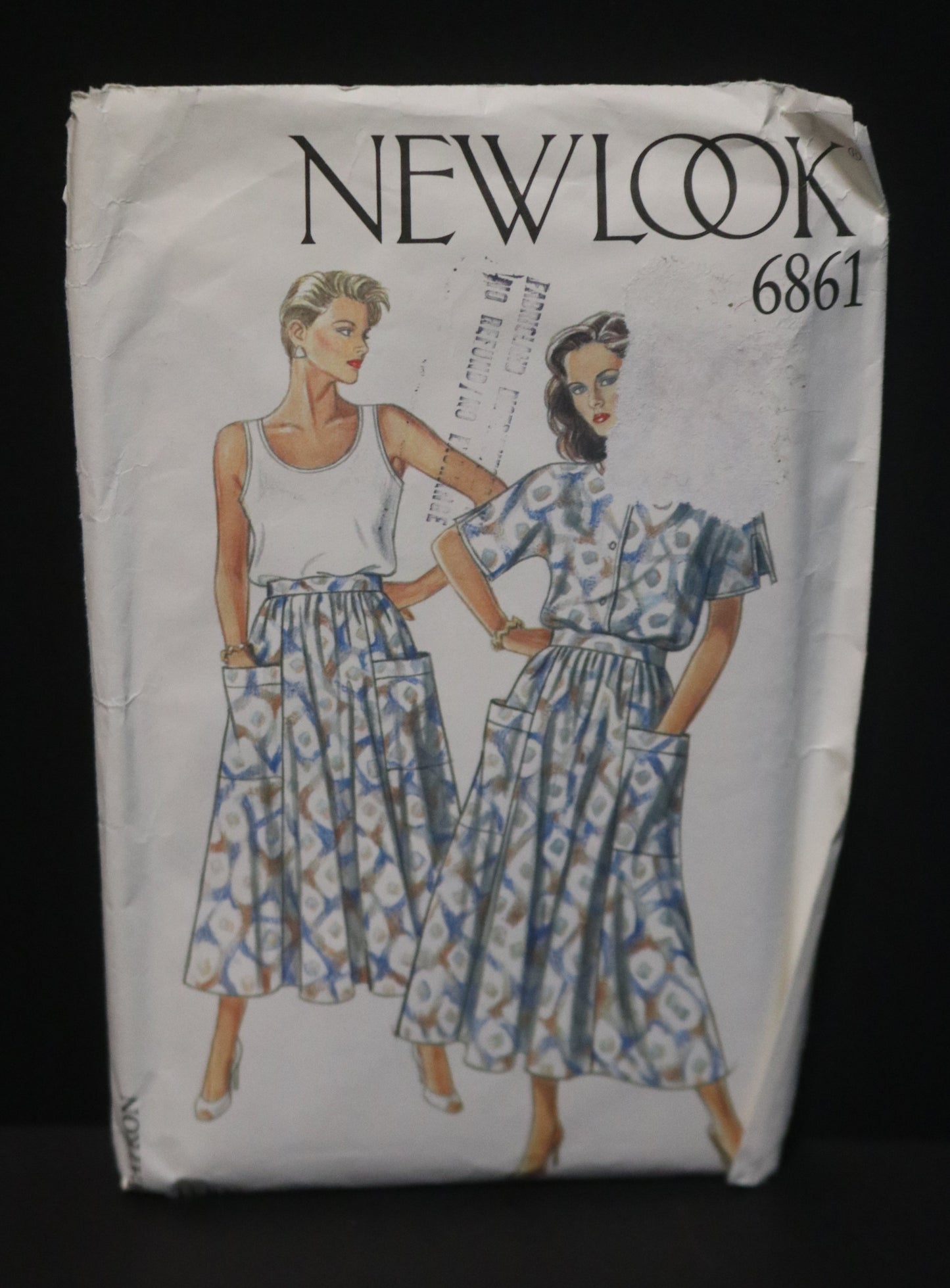 New Look 6861 Jacket Top and Skirt Sewing Pattern UNCUT - Size 8 - 18