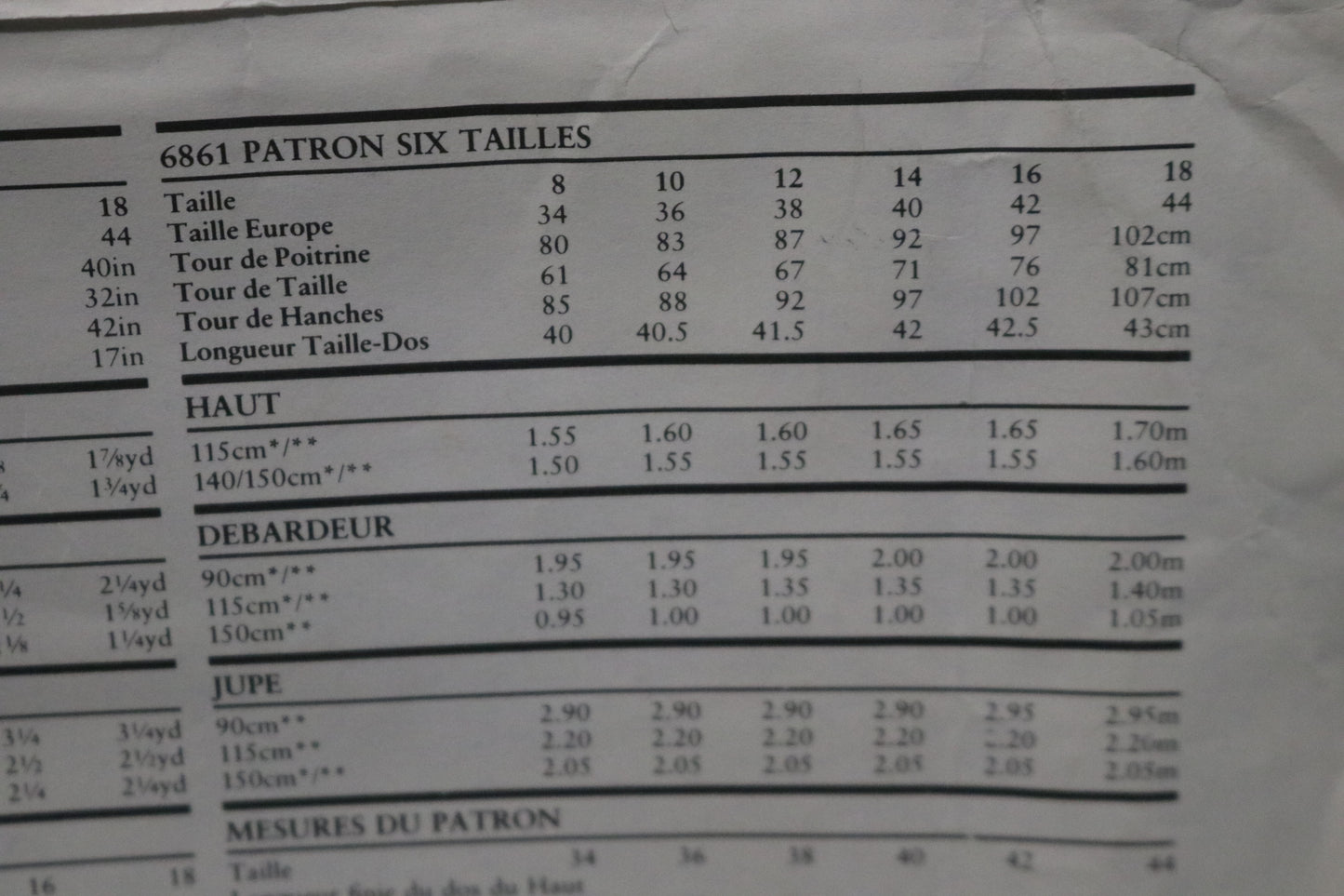 New Look 6861 Jacket Top and Skirt Sewing Pattern UNCUT - Size 8 - 18