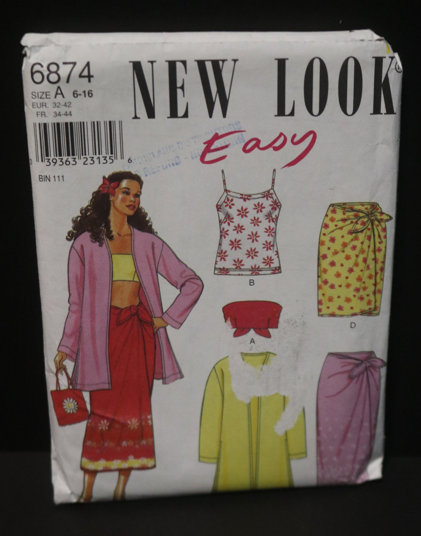 New Look 6874 Misses Jacket Top and Skirt Sewing Pattern UNCUT - Size 6 - 16