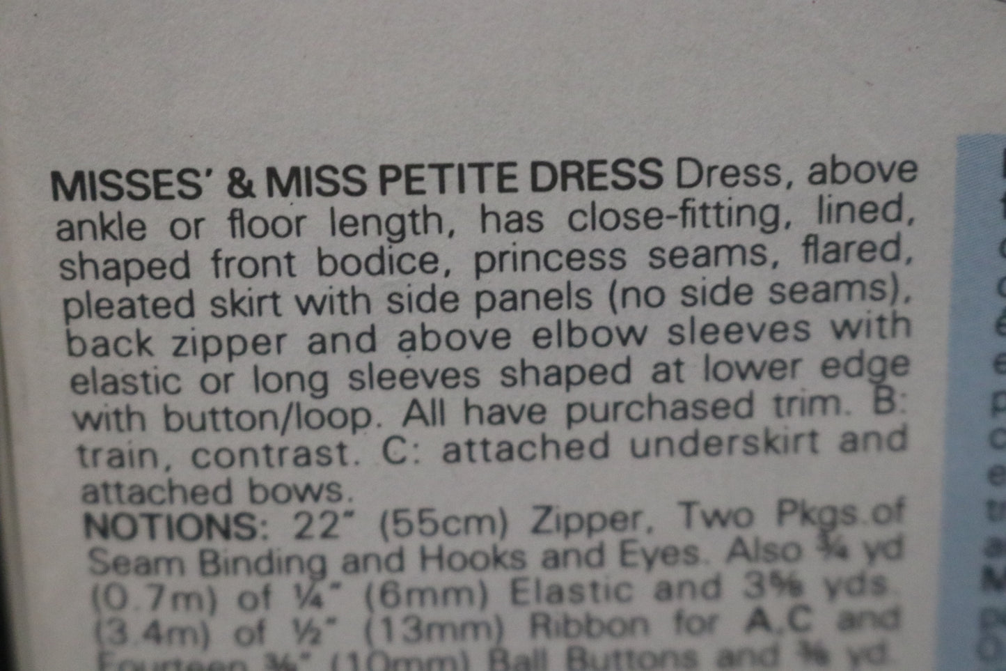 Butterick 3615 MIsses Dress Sewing Pattern UNCUT Size 10