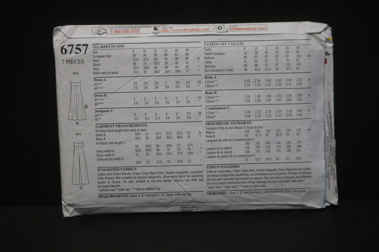 New Look 6757 Misses Dress and Jumpsuit Sewing Pattern - UNCUT - Size 8 10 12 14 16 18