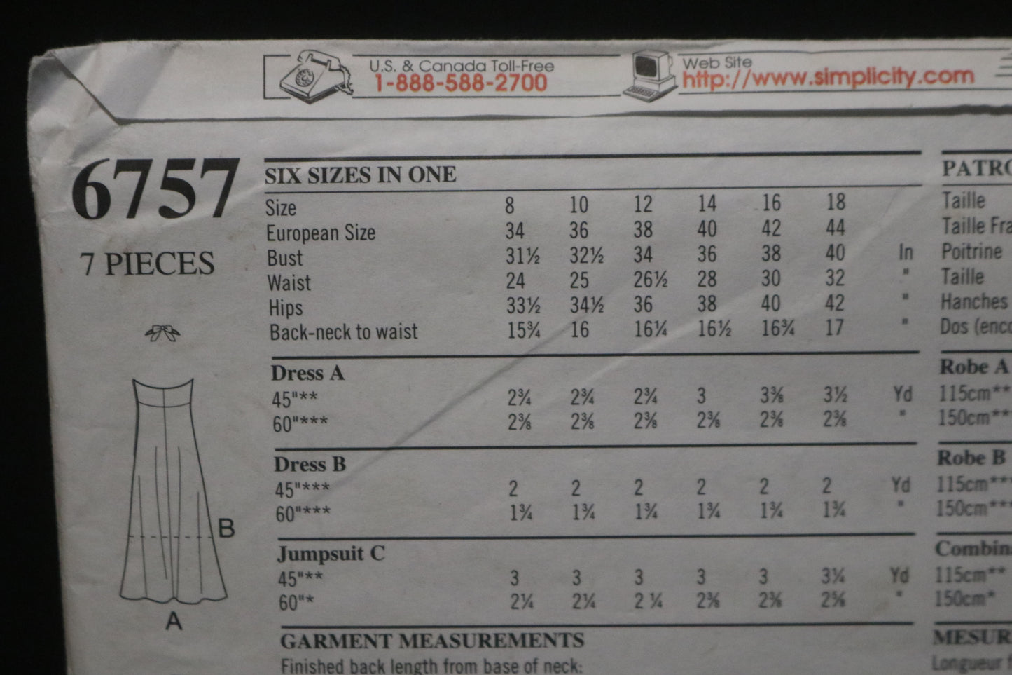 New Look 6757 Misses Dress and Jumpsuit Sewing Pattern - UNCUT - Size 8 10 12 14 16 18