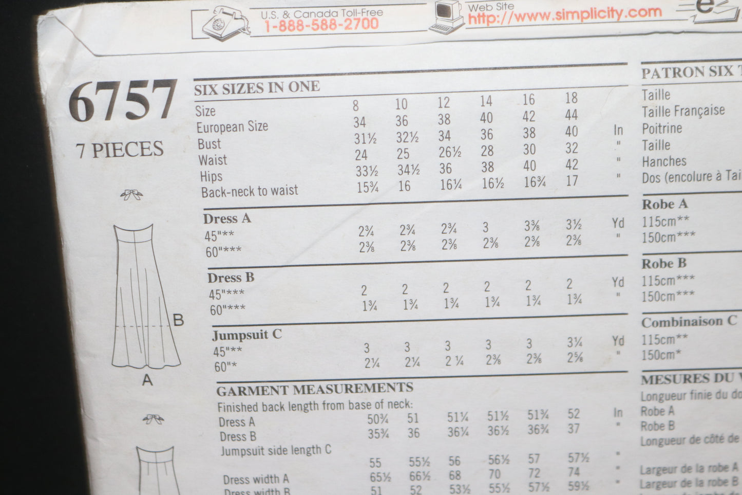 New Look 6757 Misses Dress and Jumpsuit Sewing Pattern - UNCUT - Size 8 10 12 14 16 18