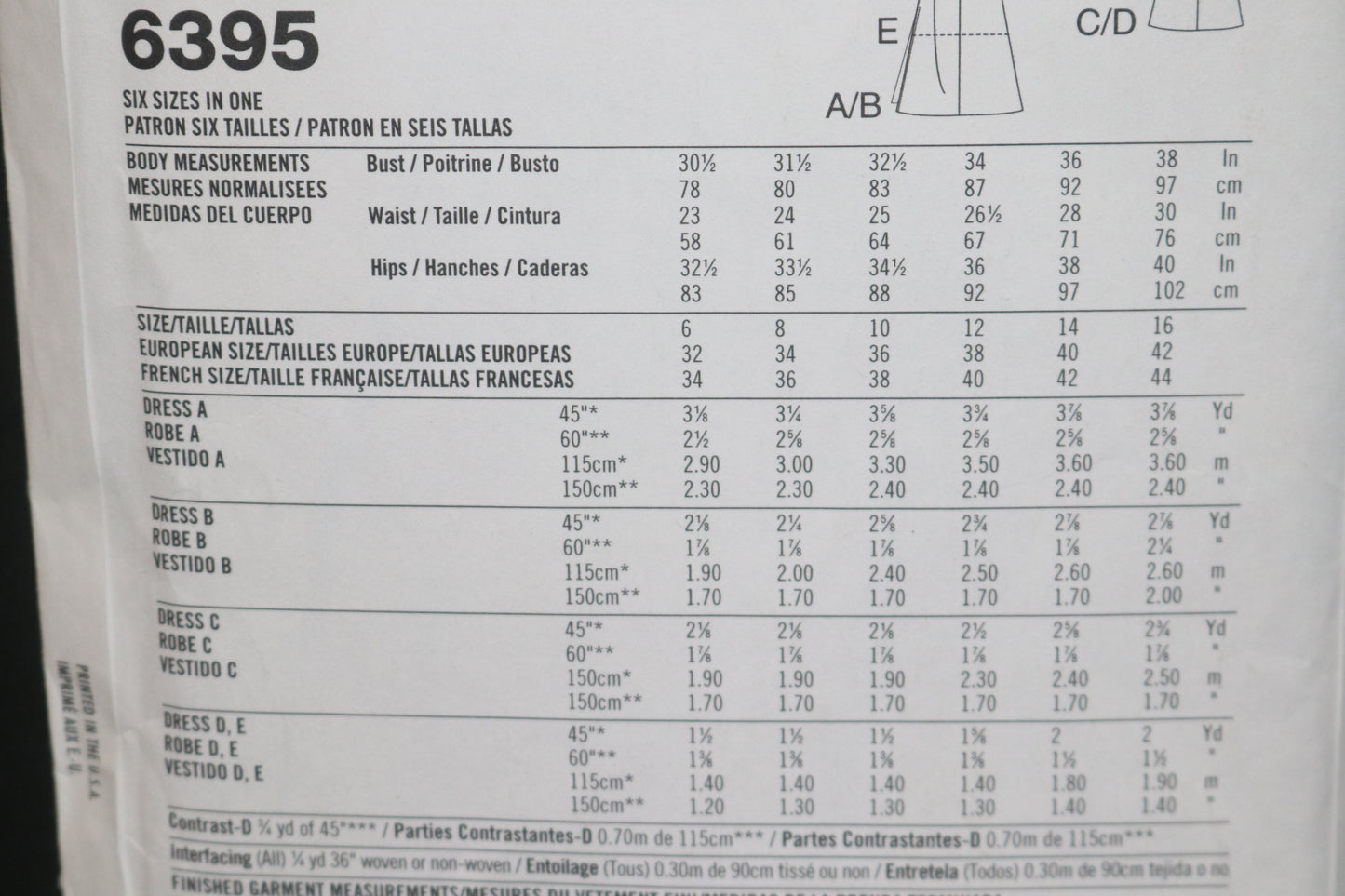 New look 6395 Misses Dress Sewing Pattern - UNCUT - Size 6 - 16