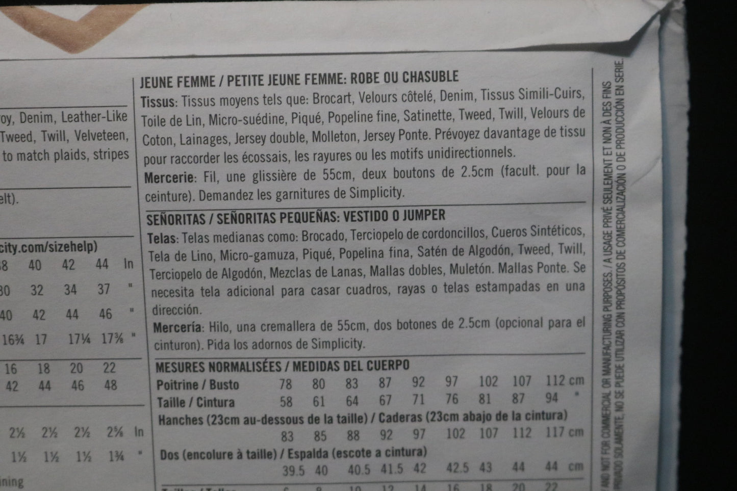 Simplicity 2998 Misses Knit Mini Dresses or Top Sewing Pattern UNCUT  Size 4 6 8 10 12