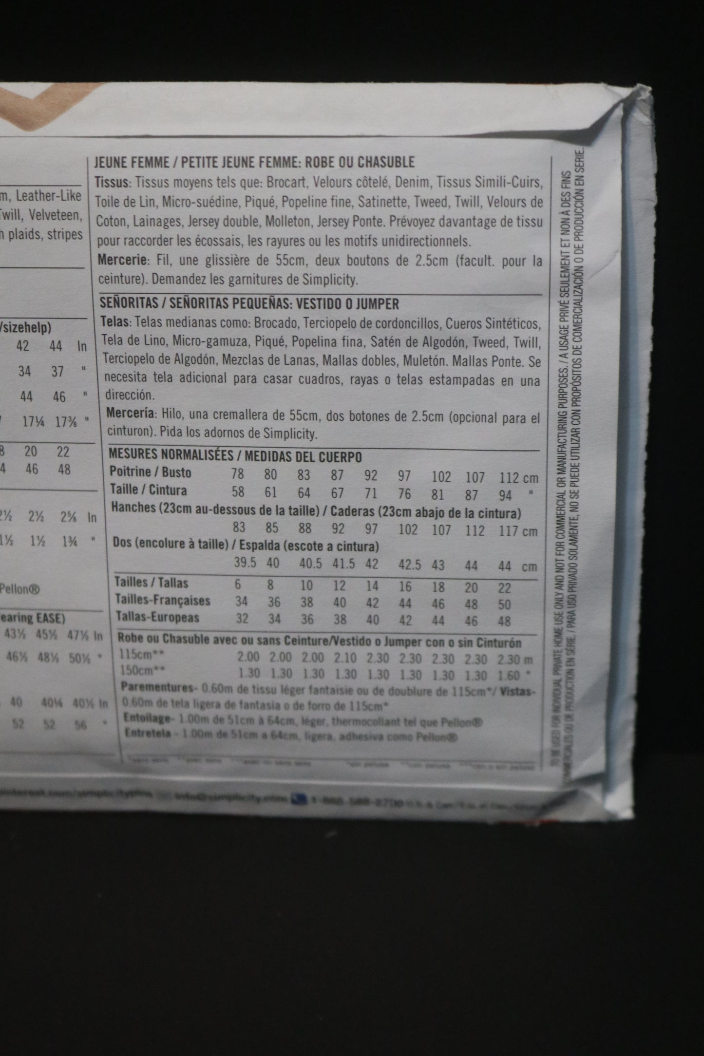 Simplicity 2998 Misses Knit Mini Dresses or Top Sewing Pattern UNCUT  Size 4 6 8 10 12