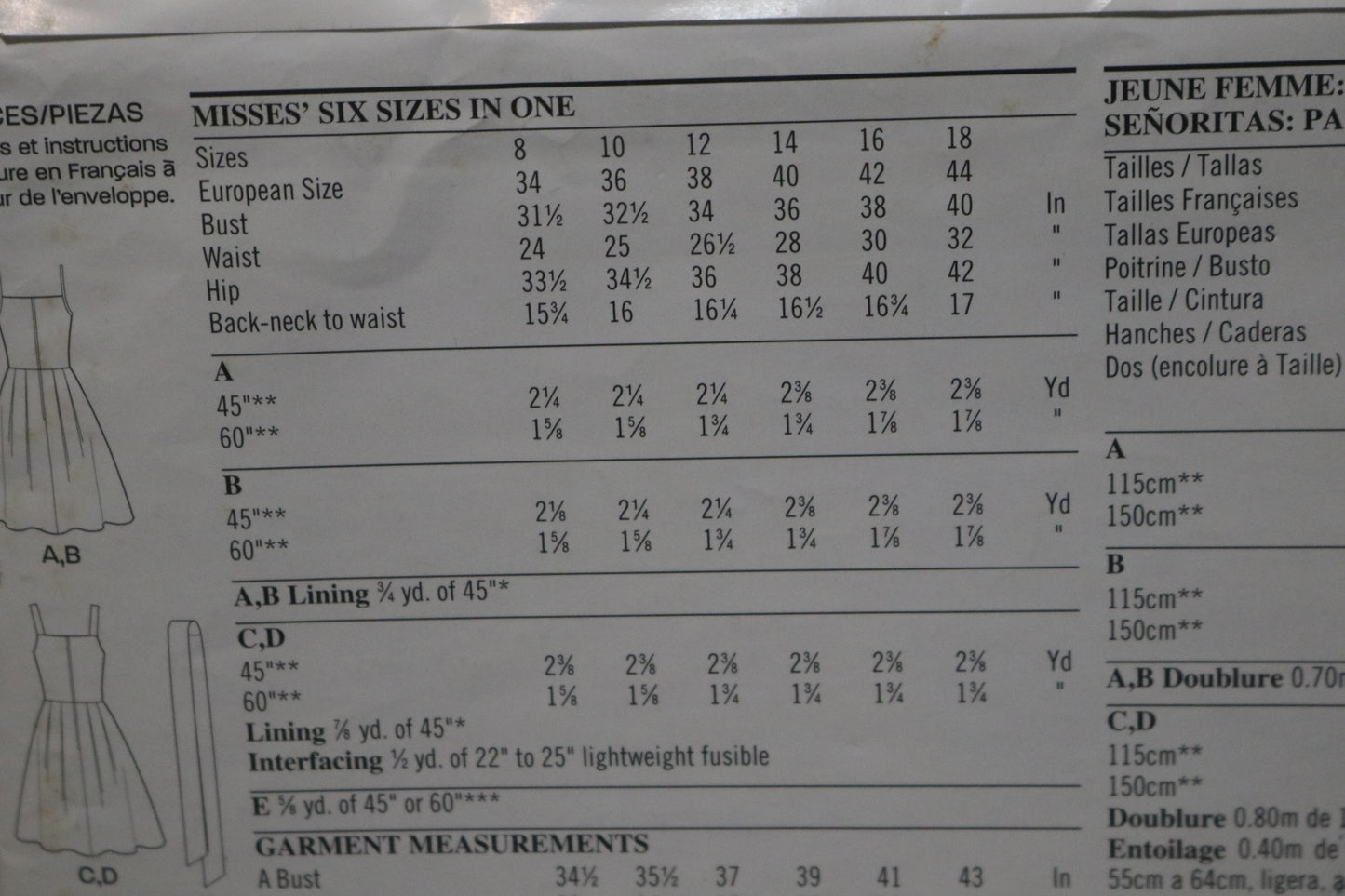 New Look 6776 Misses Dress Sewing Pattern - UNCUT - Size 8 - 18