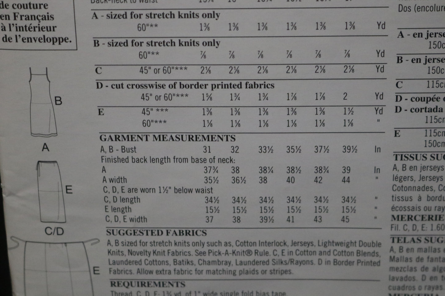 New Look 6178 Misses Wrap Skirt, Knit Tank Top and Dress Sewing Pattern - UNCUT - Size 8 - 18