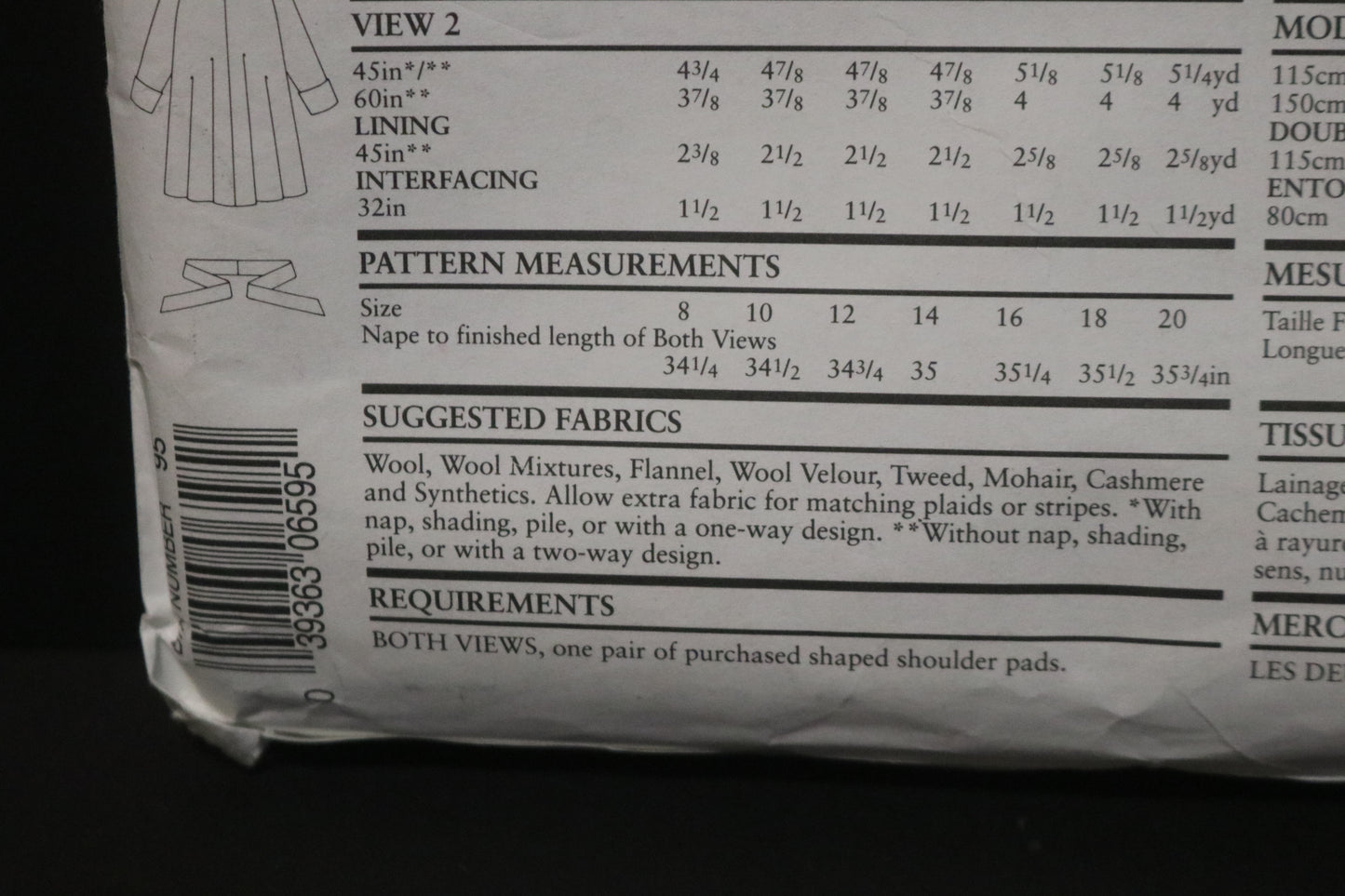 New Look 6595 Misses Jacket Sewing Pattern UNCUT Size 8 - 20