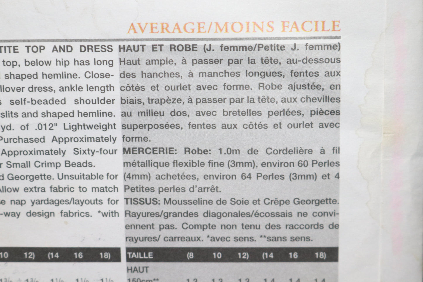 Vogue 2746 Tom and Linda Platt Misses / Miss Petite Top and Dress Sewing Pattern - UNCUT - Size 14 16 18