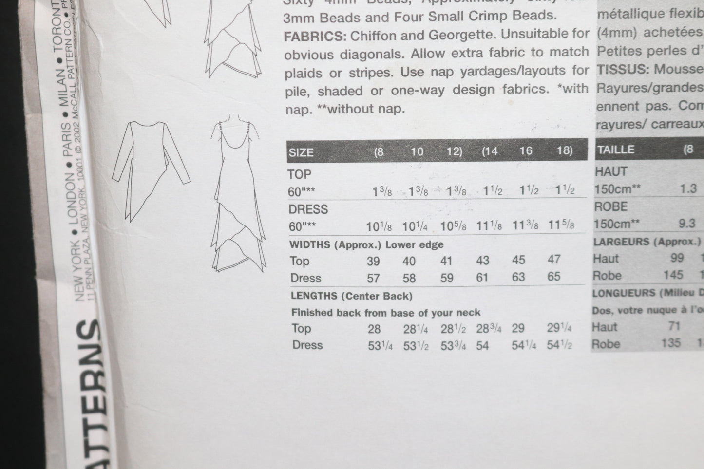 Vogue 2746 Tom and Linda Platt Misses / Miss Petite Top and Dress Sewing Pattern - UNCUT - Size 14 16 18