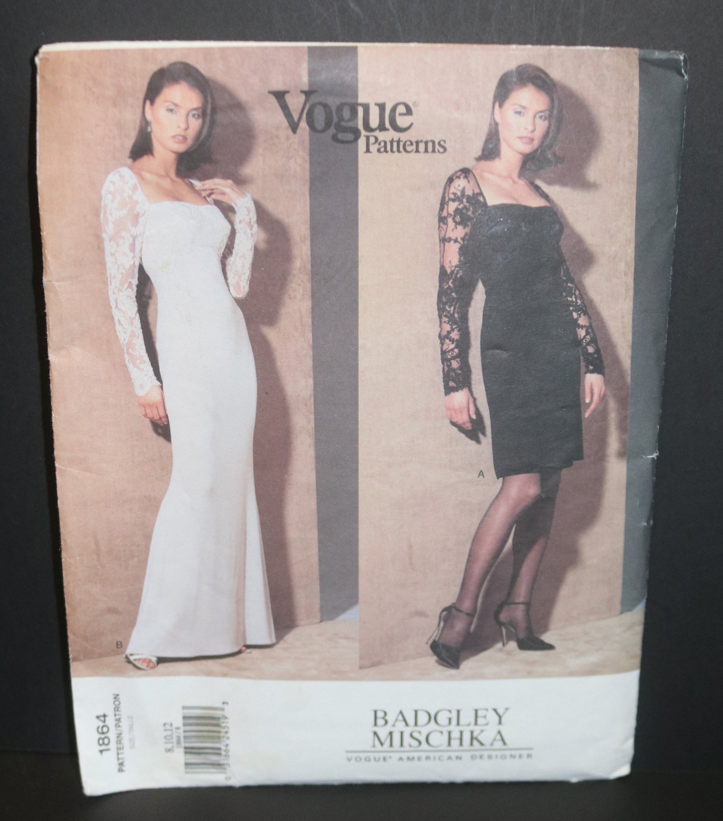 Vogue 1864 Badgely Mishcka Misses / Misses Petite Dress Sewing Pattern  UNCUT Size 8 10 12