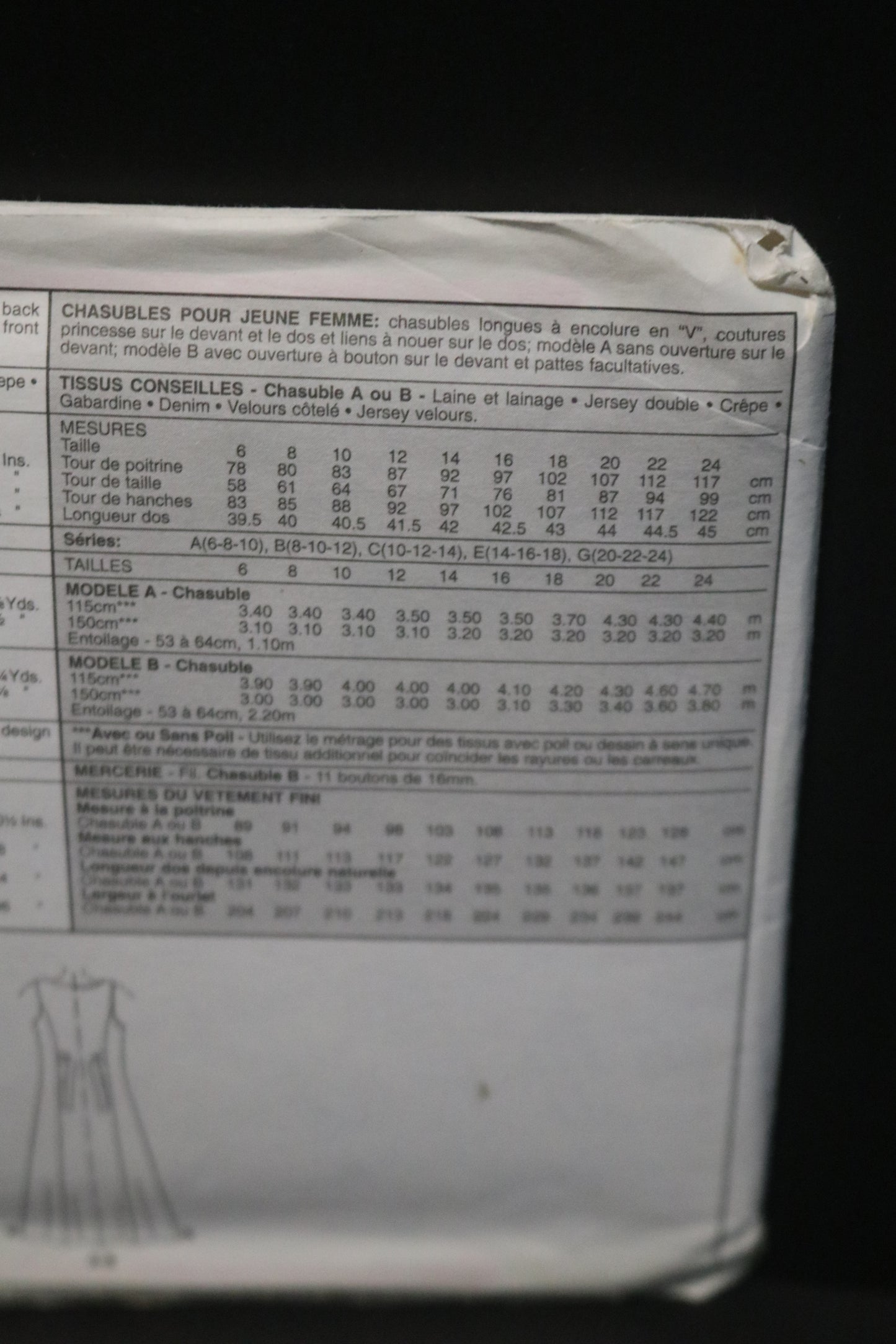 McCalls 9527 MIsses Jumper Sewing Pattern - UNCUT - Size 10 12 14