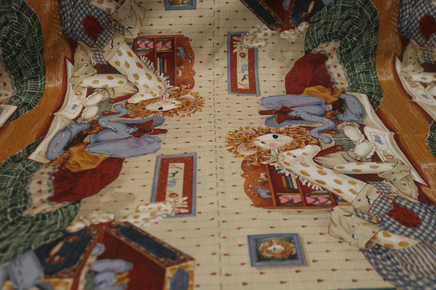 Daisy Kingdom " Toy Chest Bumpers" #3687 Quilting Fabric being sold by the Yard, multiple Yards Available.