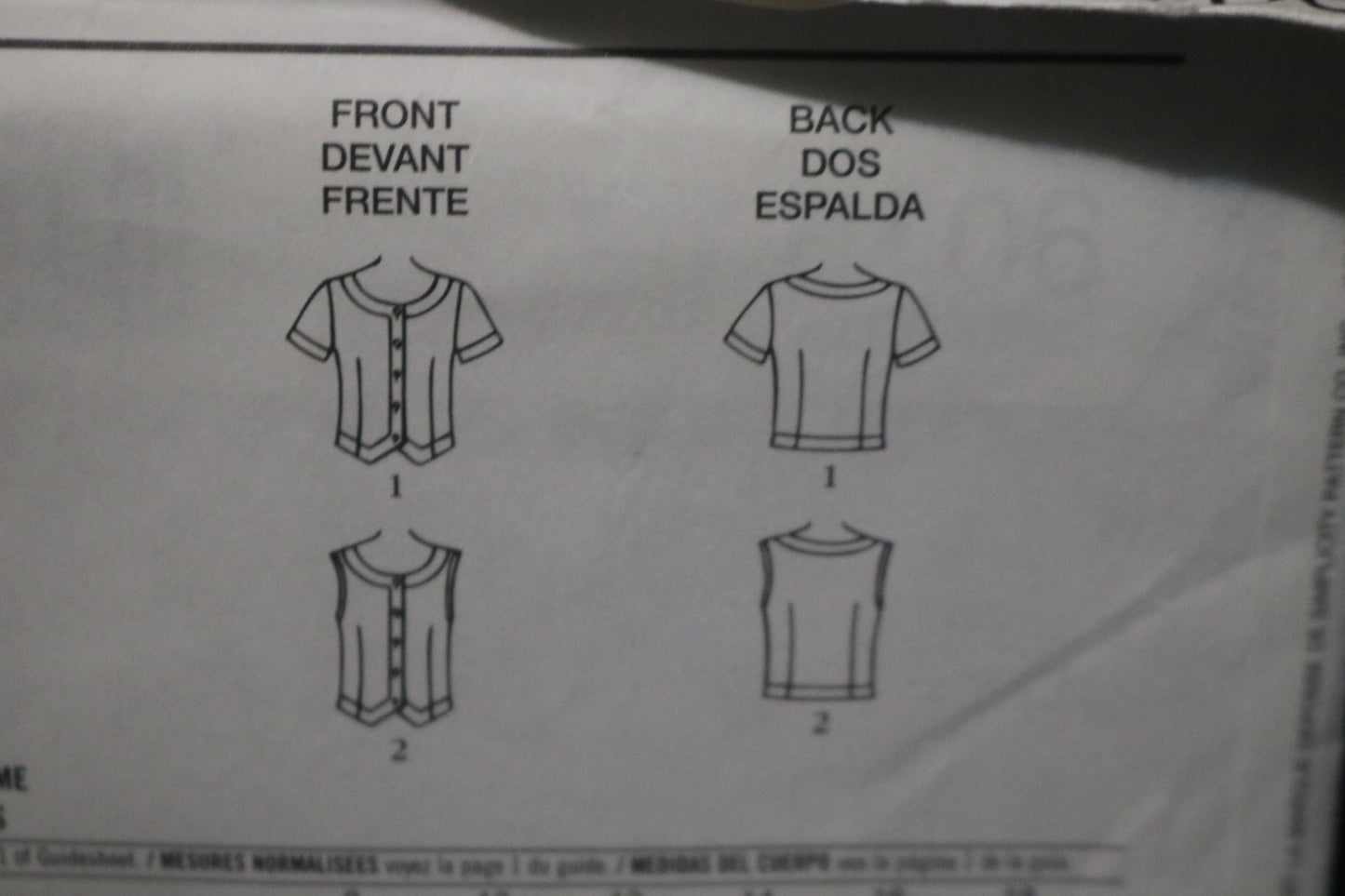 Simplicity 9012 Misses Tops Sewing Pattern - UNCUT - Size 8 - 18