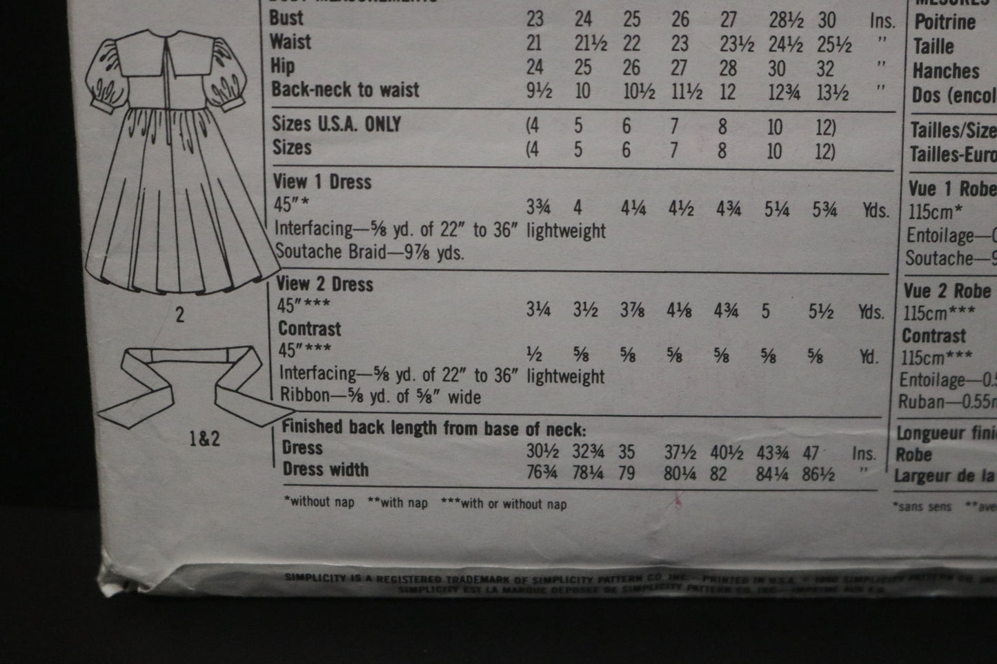 Simplicity 9831 Girls and Childs Dress Sewing Pattern - UNCUT - Size 4 - 12