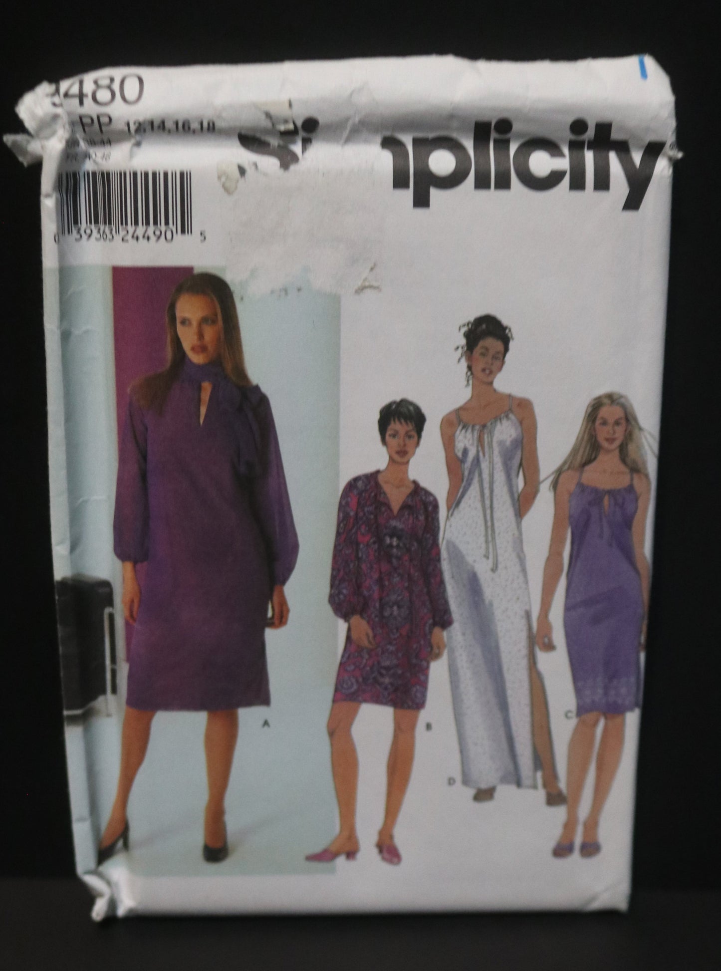 Simplicity 9480 Misses Dresses Sewing Pattern UNCUT  Size 12 14 16 18