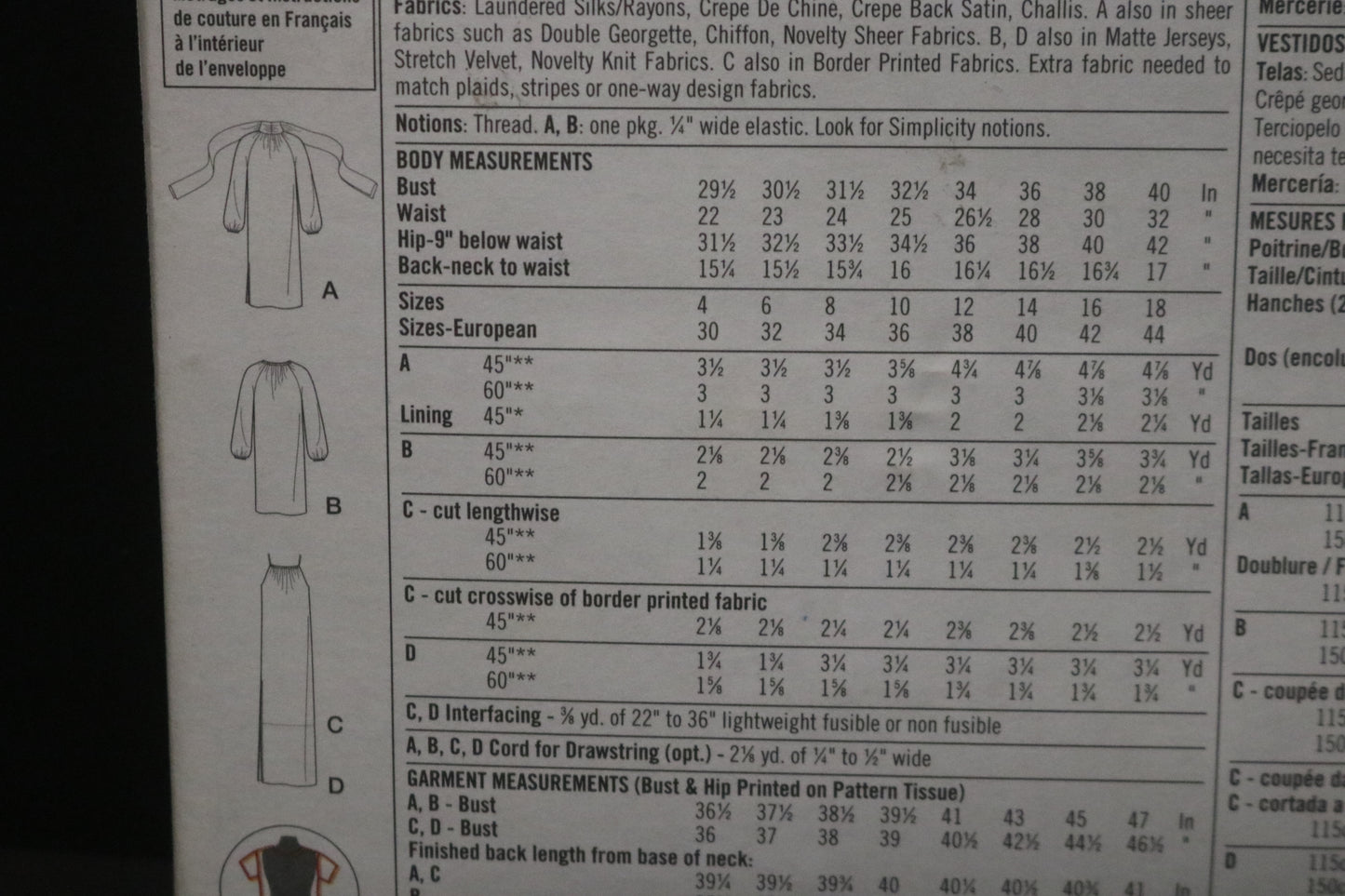 Simplicity 9480 Misses Dresses Sewing Pattern UNCUT  Size 12 14 16 18