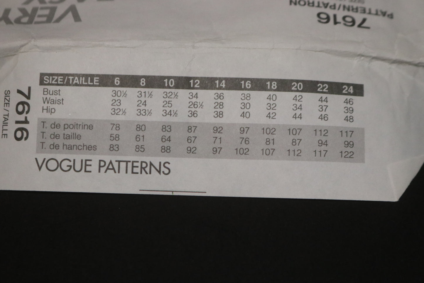 Vogue 7616 Misses Top Dress and Skirt Sewing Pattern - UNCUT - Size 14 16 18