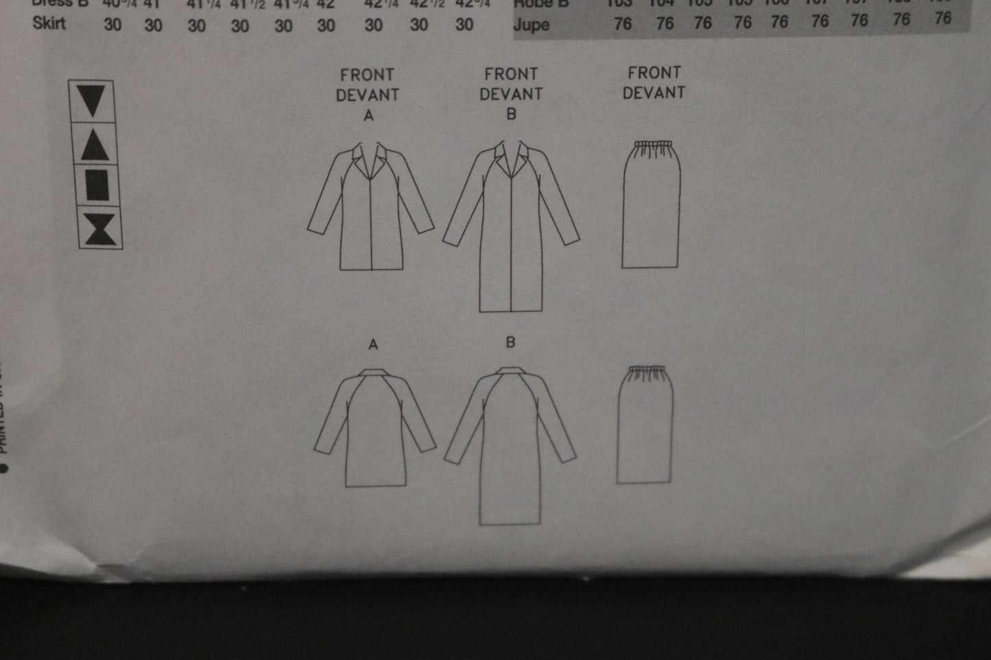 Vogue 7616 Misses Top Dress and Skirt Sewing Pattern - UNCUT - Size 14 16 18