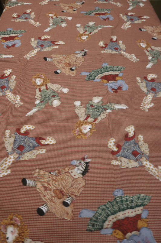 Daisy Kingdom " Toy Chest Allover Animals" #3583 Quilting Fabric being sold by the Yard, multiple Yards Available.