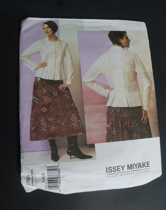 Vogue 2761 Issey Miyake Misses Top and Skirt Sewing Pattern  - UNCUT -  Size 8 10 12