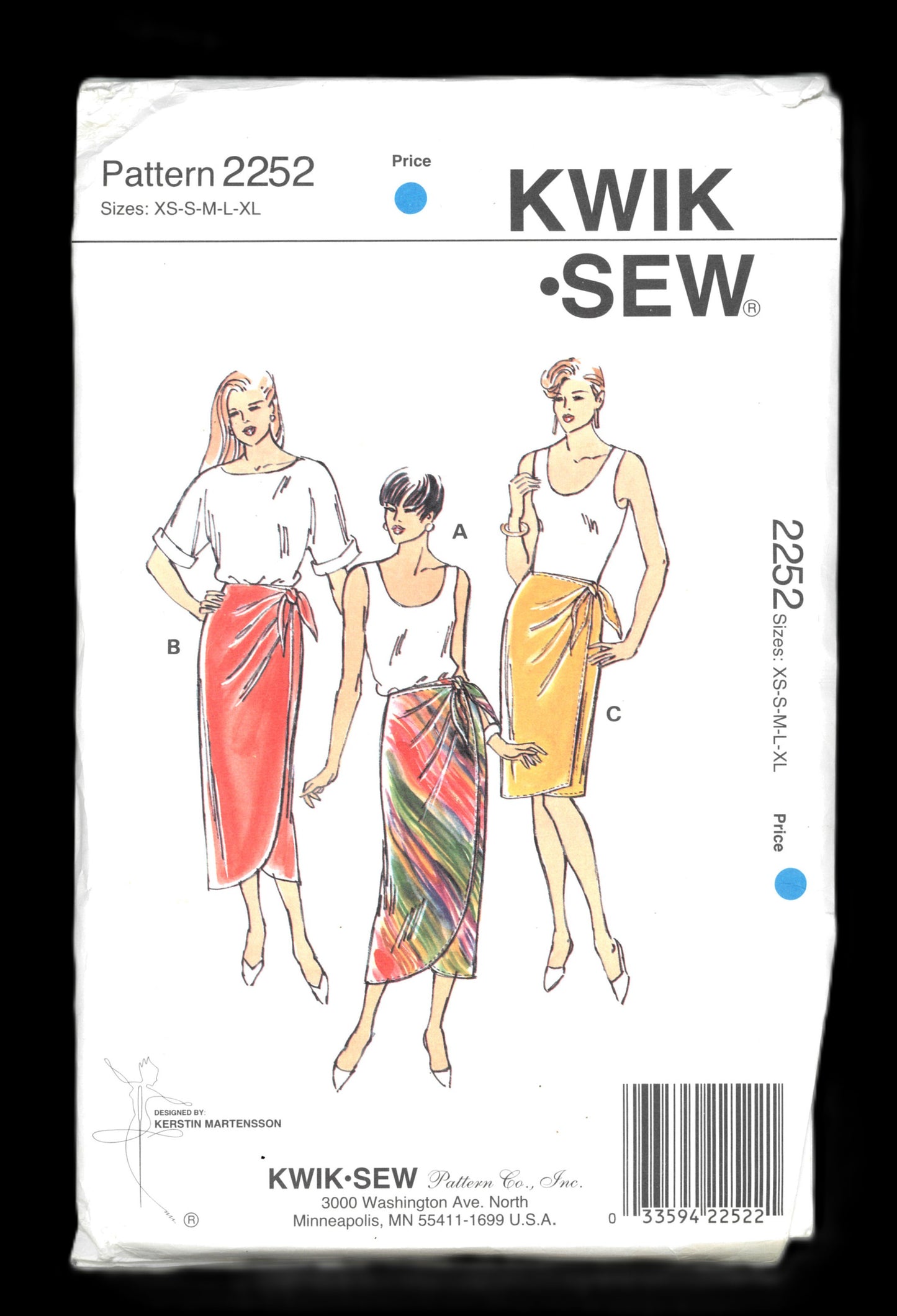 Kwik Sew 2252 Misses Skirts Sewing Pattern - UNCUT - Size Xs S M L XL
