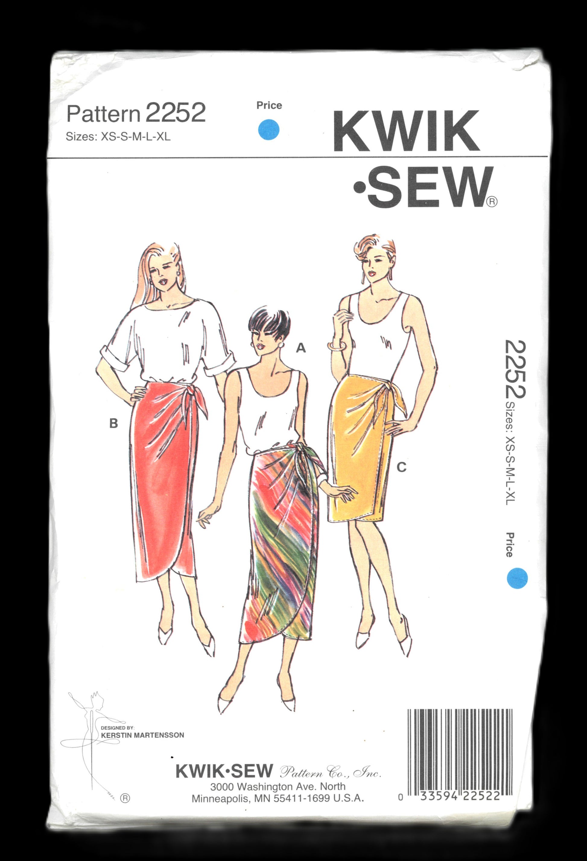 Kwik Sew 2252 Misses Skirts Sewing Pattern - UNCUT - Size Xs S M L XL