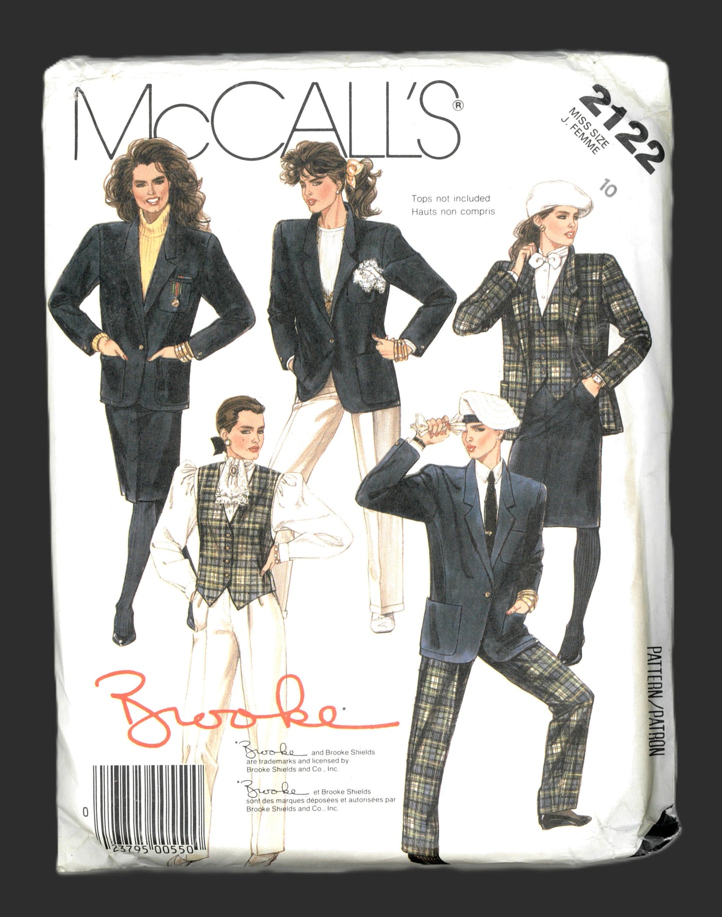McCalls 2122 BROOKE Misses Jacket Vest Skirt and Pants Sewing Pattern - UNCUT - Size 10