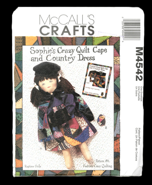 McCalls 4542 Sophies Cape Dress and Kitten Sewing Pattern - UNCUT