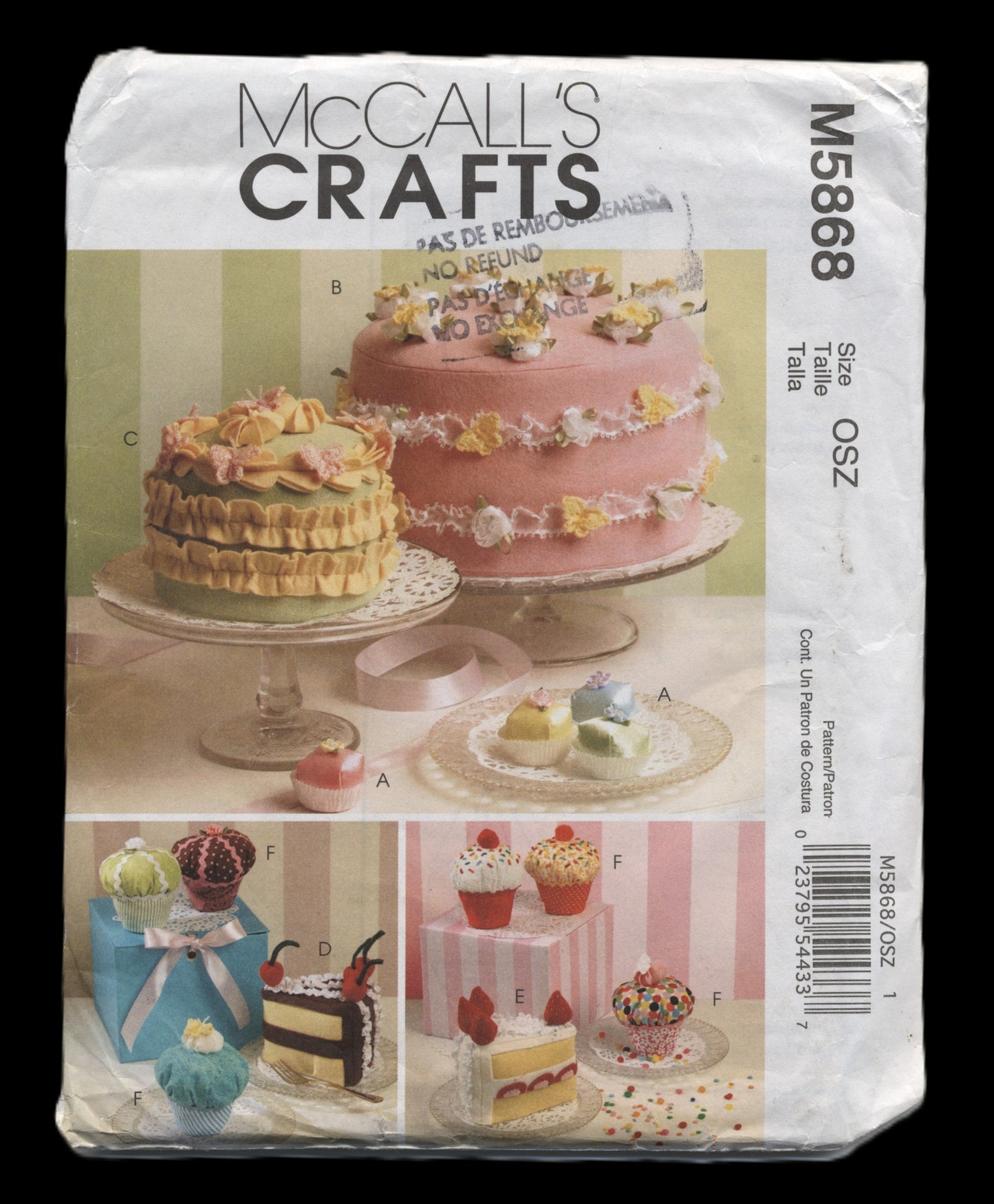McCalls 5865 Sachets, Pincusions and Magnets Sewing Pattern - UNCUT