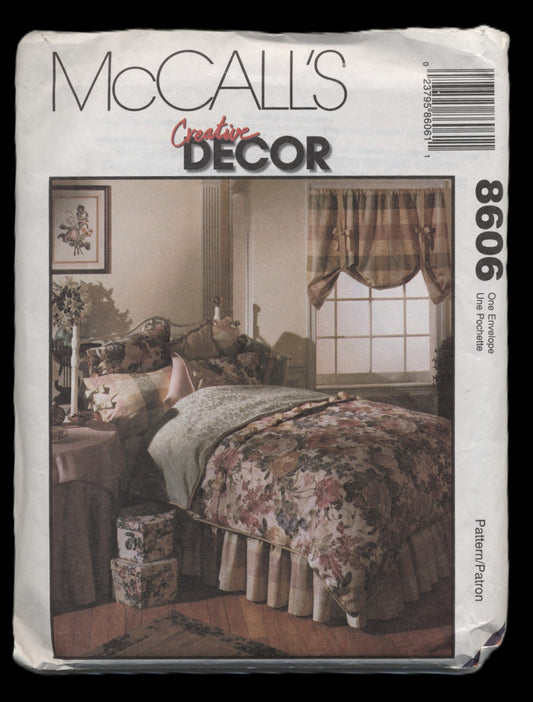 McCalls 8606 Bedroom Essentials Sewing Pattern - UNCUT