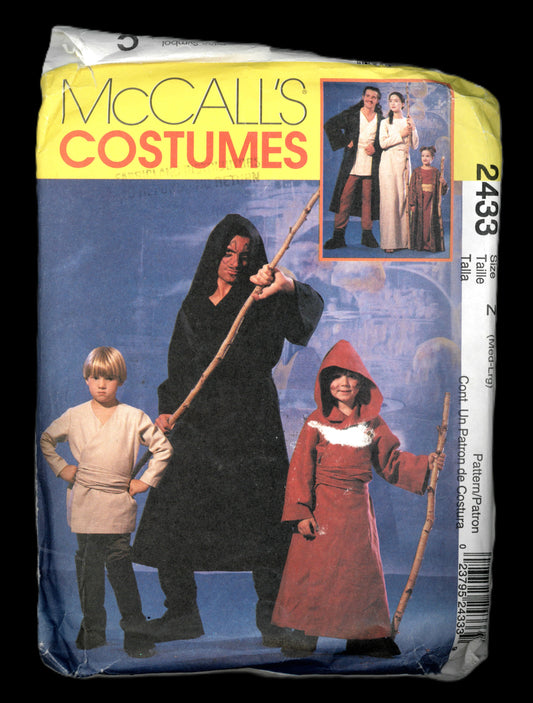 McCalls 2433 Adults Space Nomads Costume Sewing Pattern - UNCUT - Size Med - Lrg