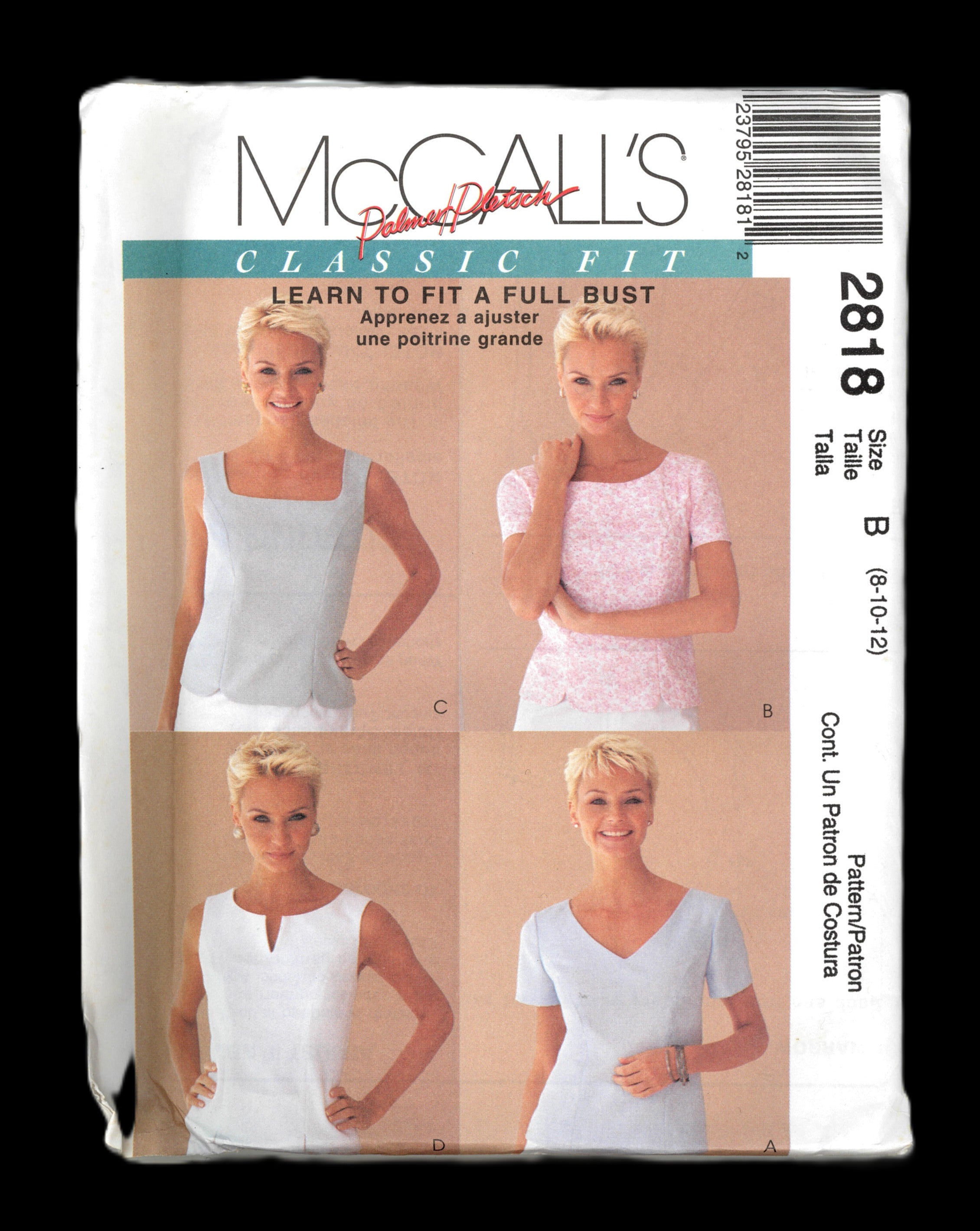 McCalls 2818 Palmer Pletsch Classic Fit Misses Tops Sewing Pattern - U ...
