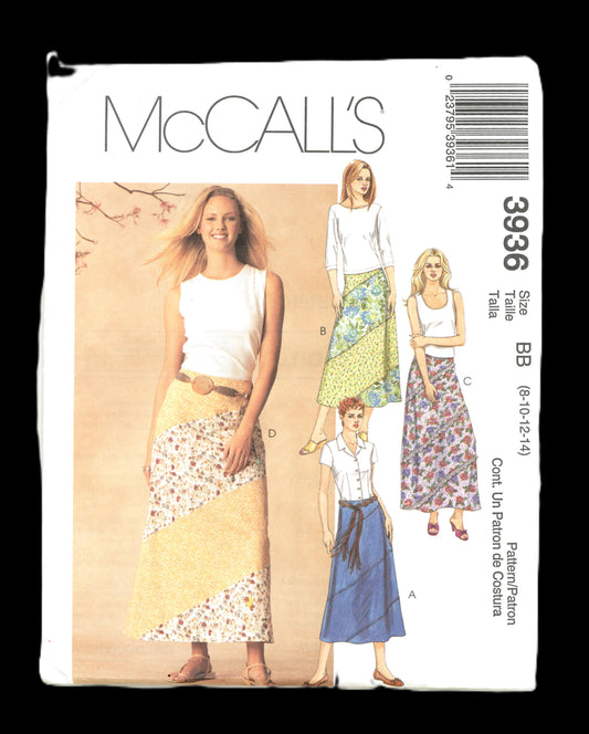 McCalls 3936 Misses Skirts Sewing Pattern UNCUT Size 8 10 12 14