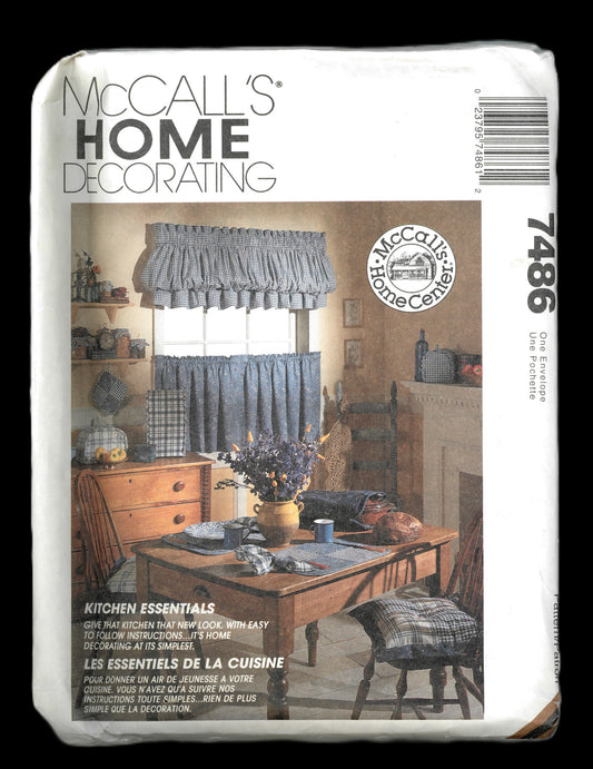 McCalls 7486 Kitchen Essentials Sewing Pattern - UNCUT