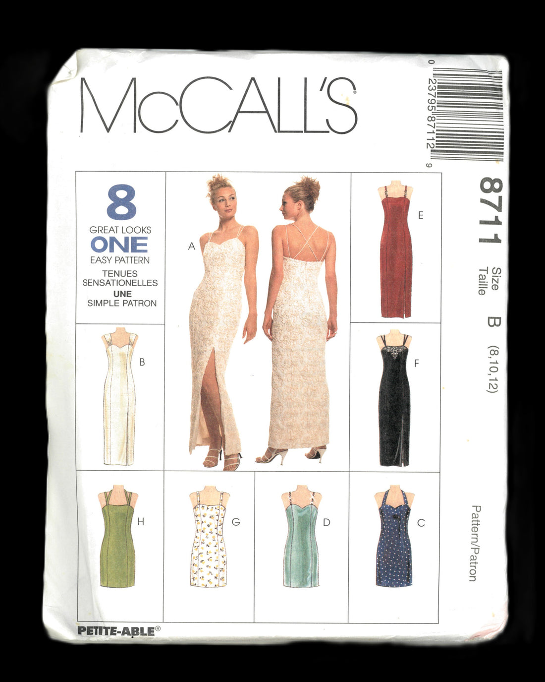 McCalls 8711 Misses Lined Dress in Two Lengths Sewing Pattern - UNCUT ...