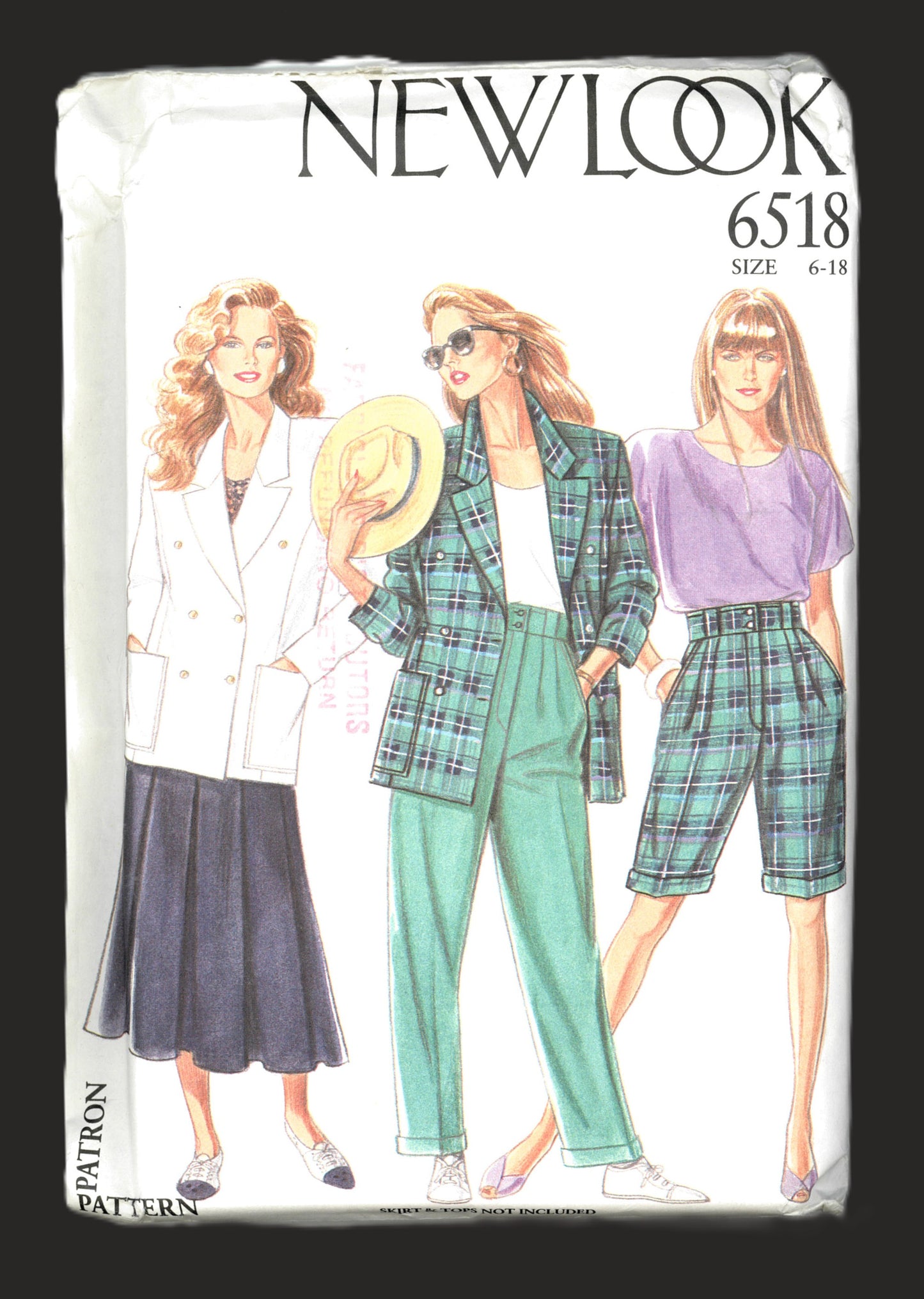 New Look 6518 Misses Jacket Shorts and Pants Sewing Pattern  - UNCUT - Size 6  - 18
