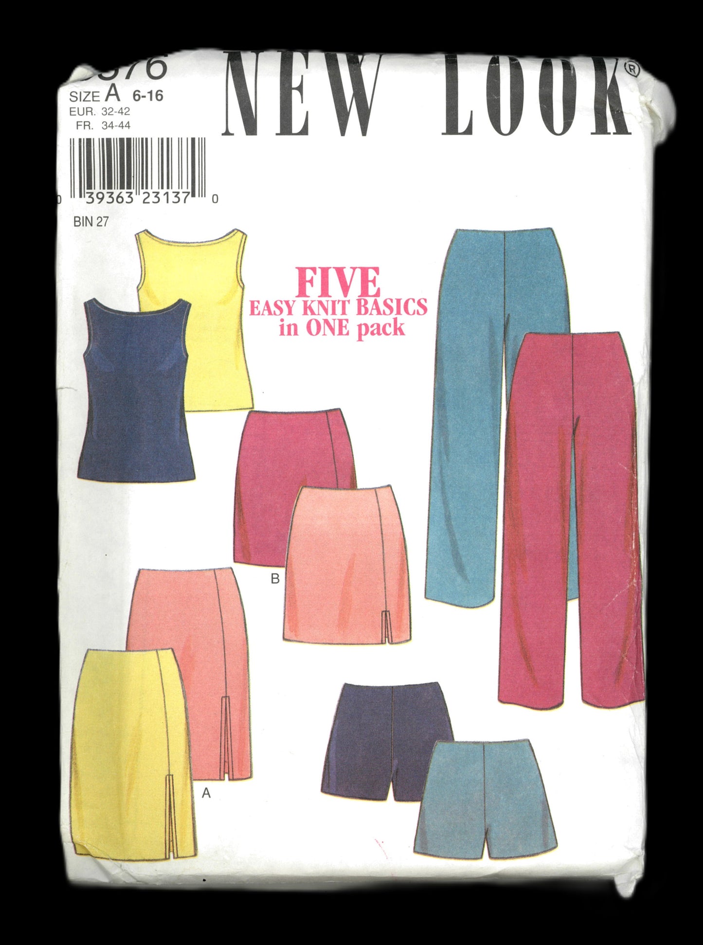 New Look 6876 Misses Top Pants and Skirt Sewing Pattern  - UNCUT - Size 6  - 16