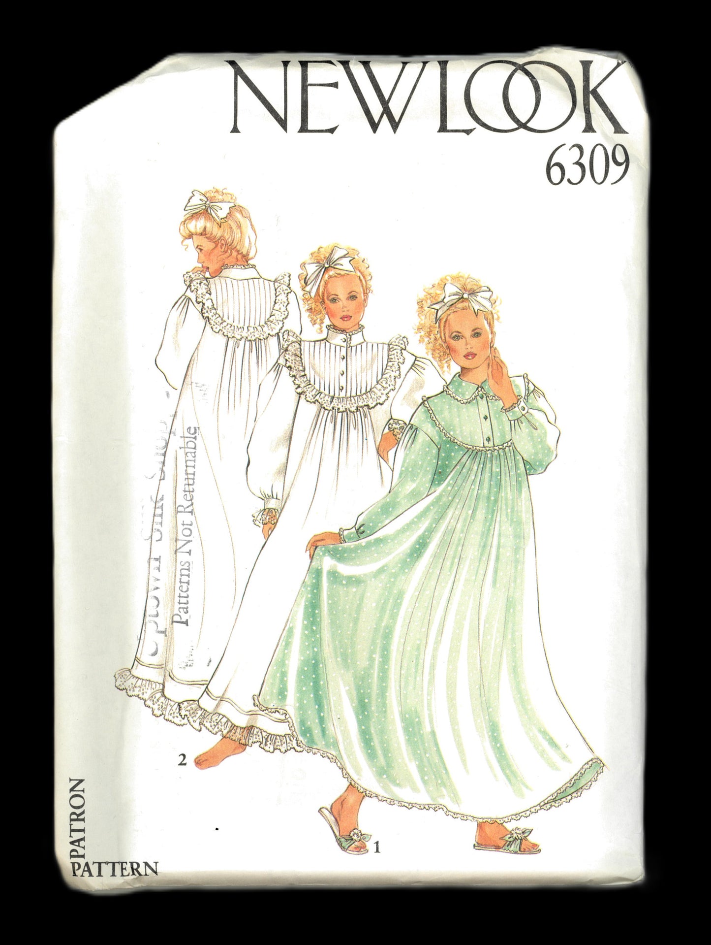 New Look 6309 Misses Nightgown Sewing Pattern UNCUT Size  8 - 16