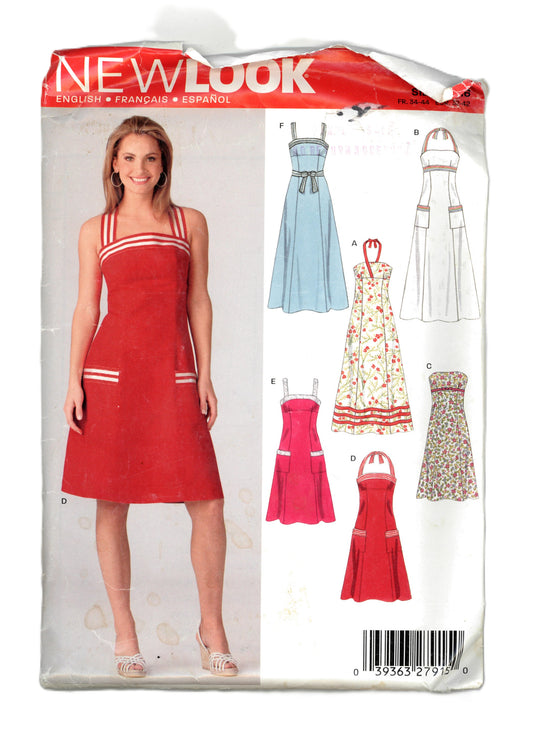 New Look 6377 Misses Dress Sewing Pattern - UNCUT - Size 8 - 18