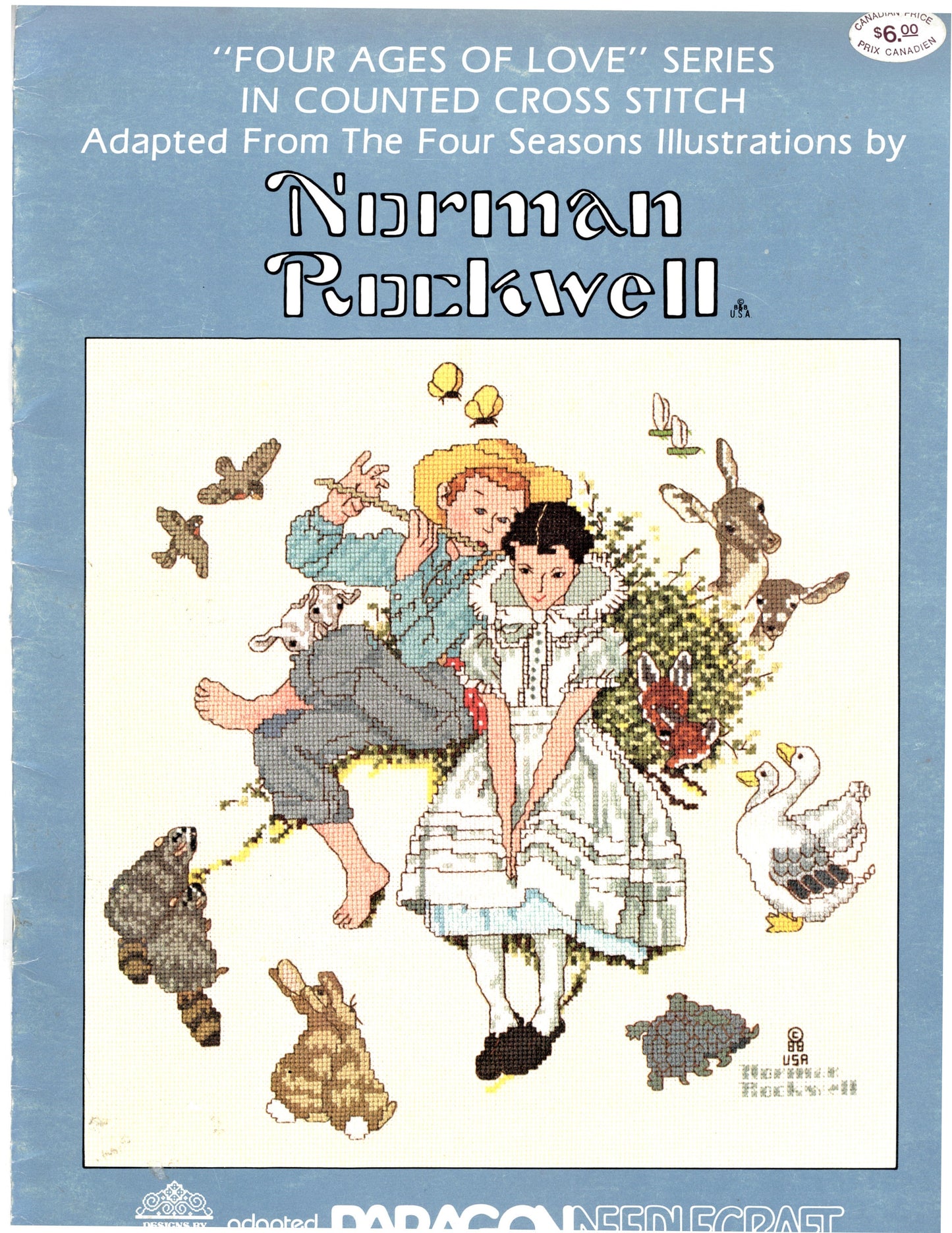 Norman Rockwell Four Ages Of Love Cross Stitch Booklet -  Paragon Needlecraft