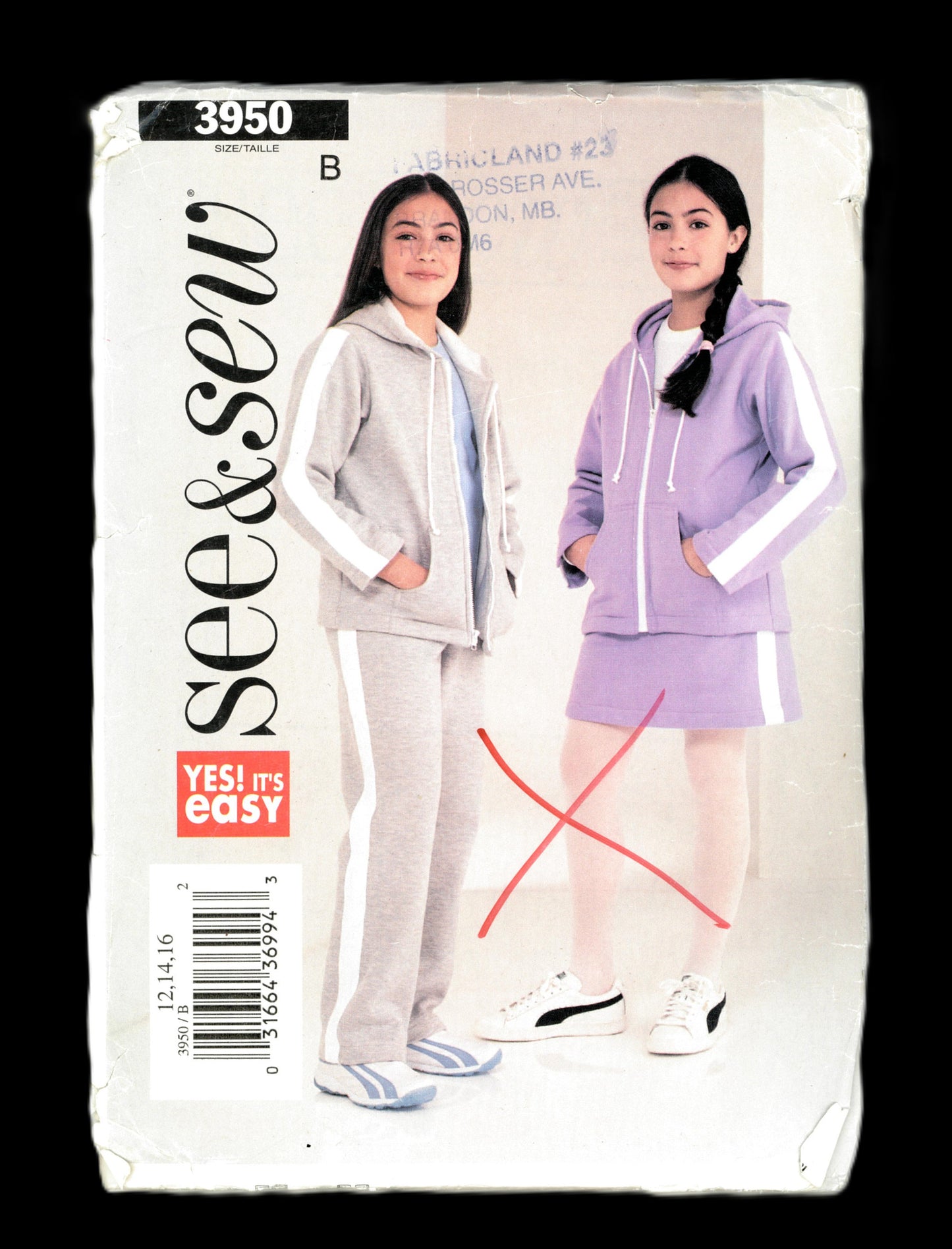 See & Sew 3950 Girls Jacket Skirt and Pants Sewing Pattern  UNCUT Size 12 14 16