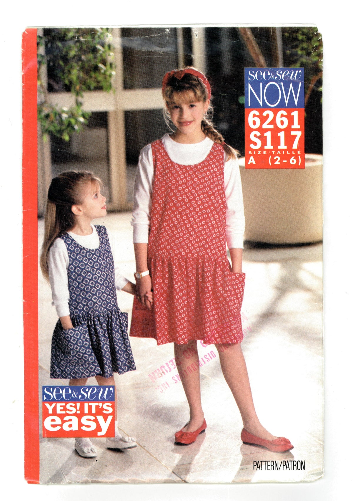 See and Sew 6261 Girls Top & Jumper Sewing Pattern Sewing Pattern UNCUT Size 2 - 6