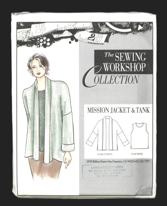 The Sewing Workshop Misses Mission Jacket and Tank Sewing Pattern - UNCUT Size S M L XL XXL