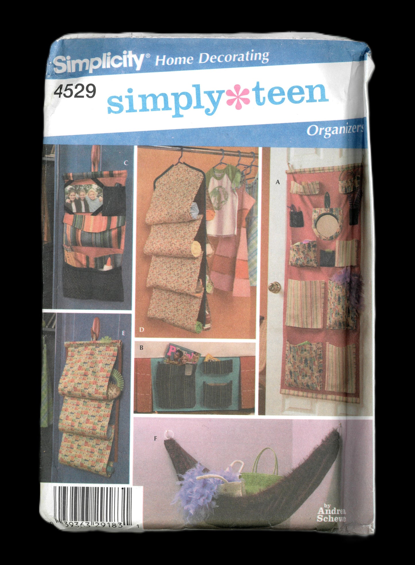 Simplciity 4529 Simply Teen Room Organizers Sewing Pattern - UNCUT