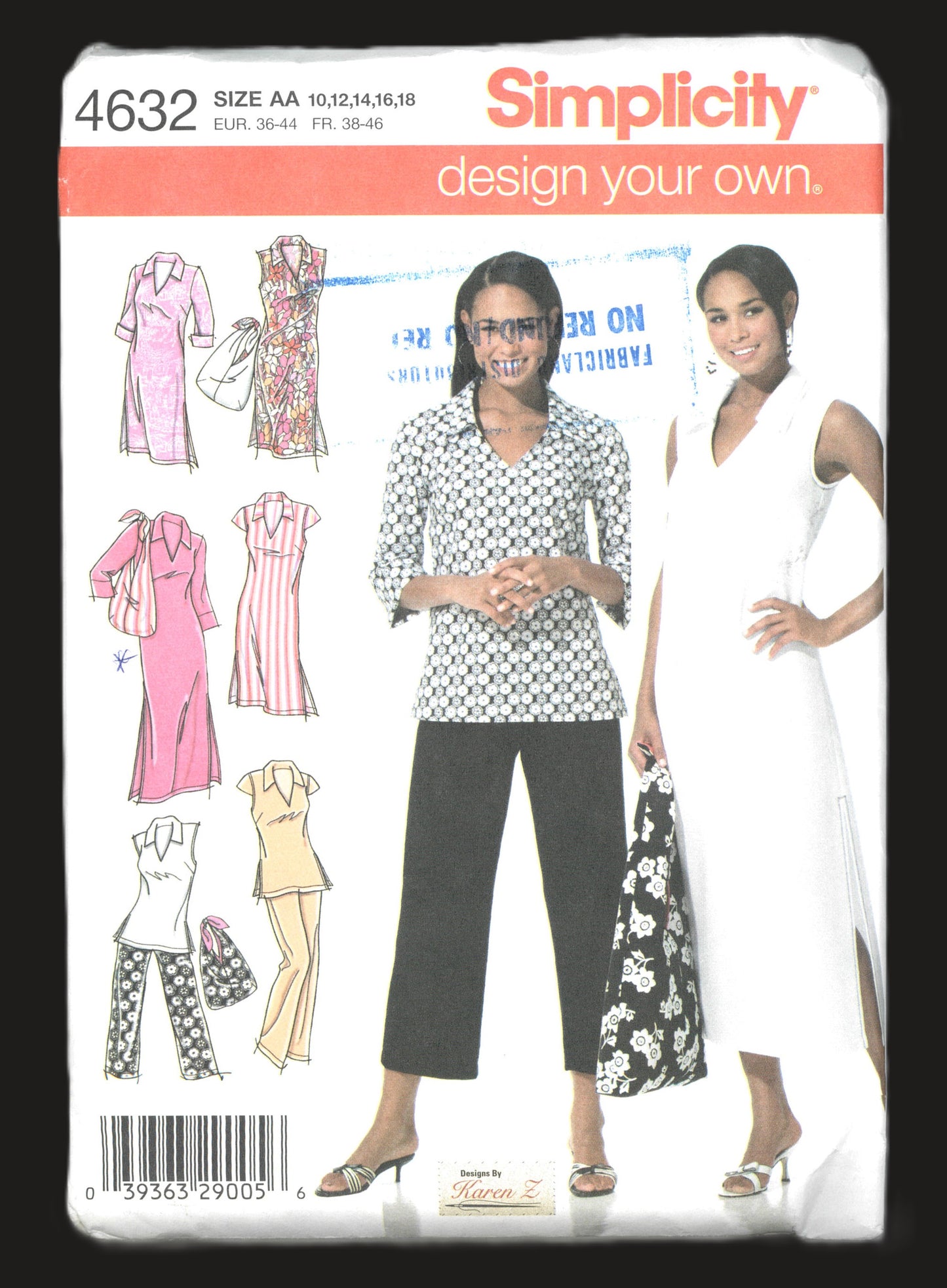 Simplicity 4632 Misses Design Your Own Dress in Two Lengths or Tunic, pants and Bag Sewing Pattern UNCUT Size 10 12 14 16 18
