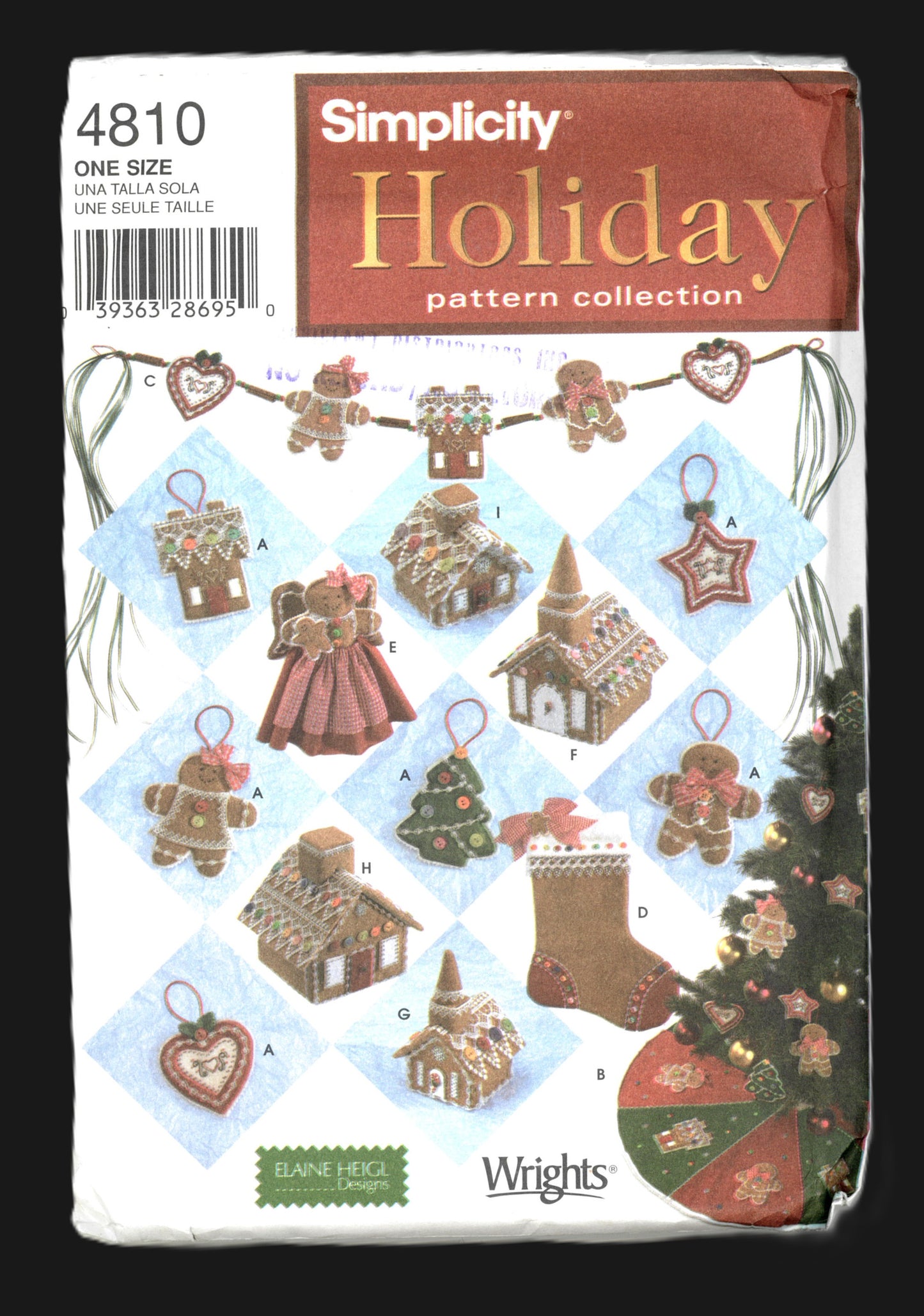 Simplicity 4810 Chistmas Decorations Sewing Pattern - UNCUT