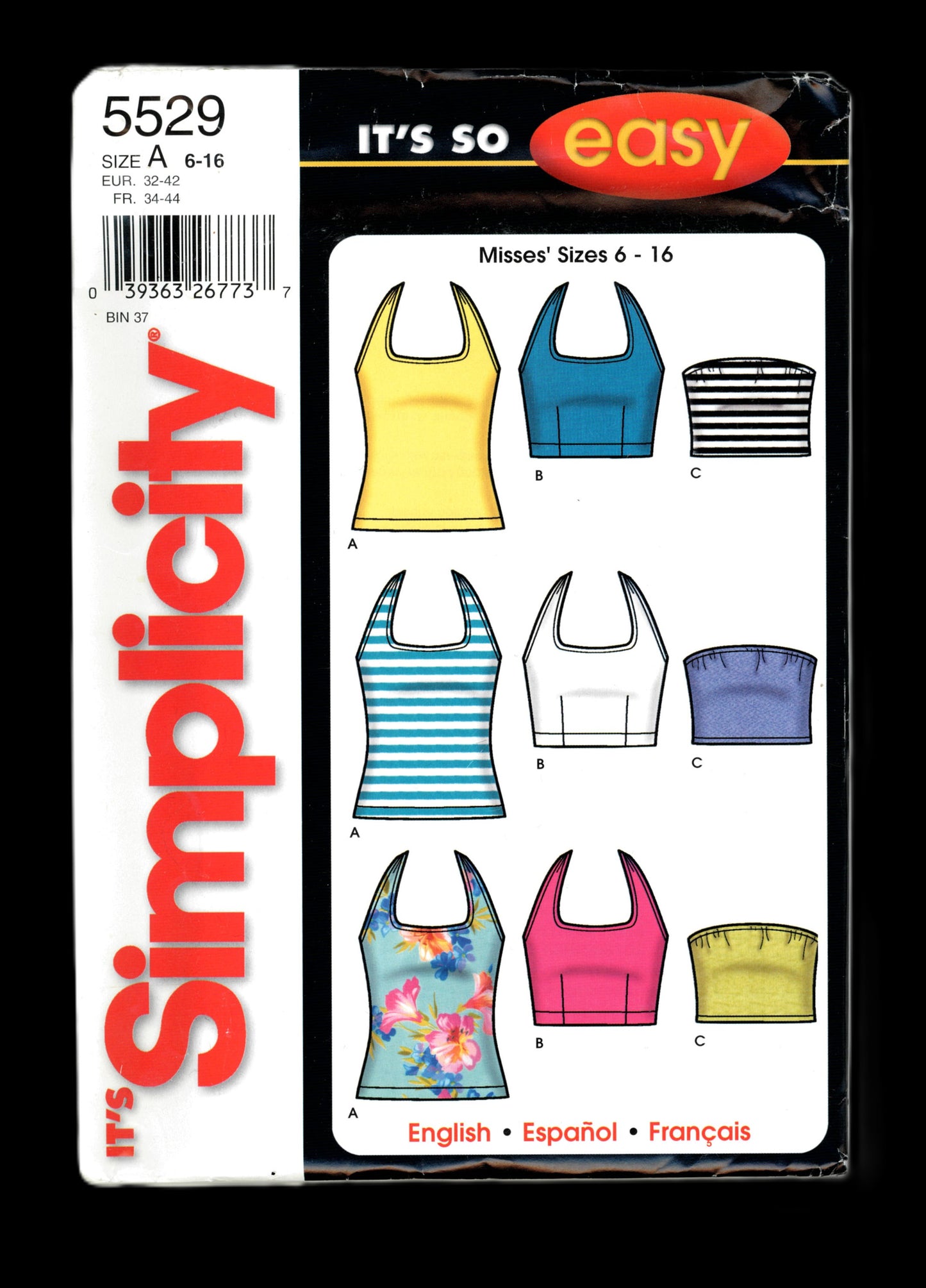 Simplicity 5529 Misses Knit Tops Sewing Pattern - UNCUT - Size 6 - 16