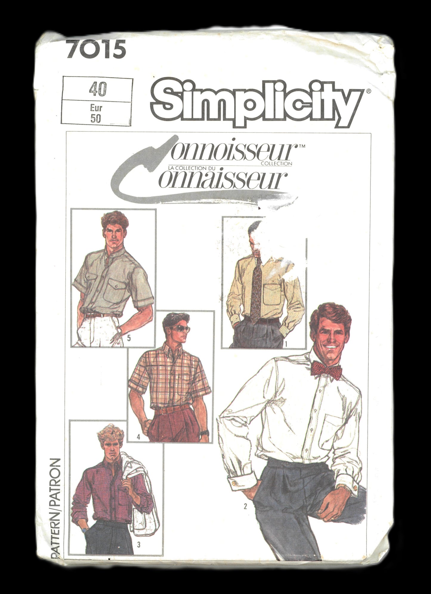 Simplicity 7015 Mens Shirt Sewing Pattern UNCUT - Size 40